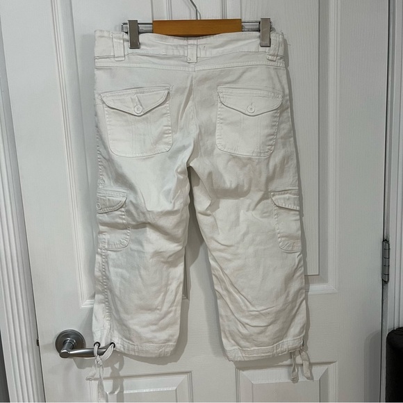 Urban life white cargo style capris with pockets size 5/6 - Picture 5 of 11